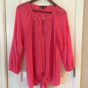 Coral Blouse